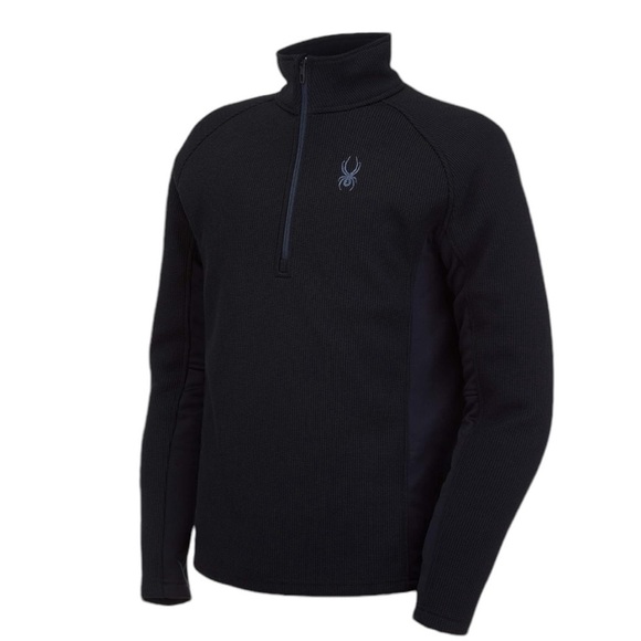 SPYDER Outbound Black 1/4 Zip Fleece Lined Pullover Men's Size L - Picture 2 of 16